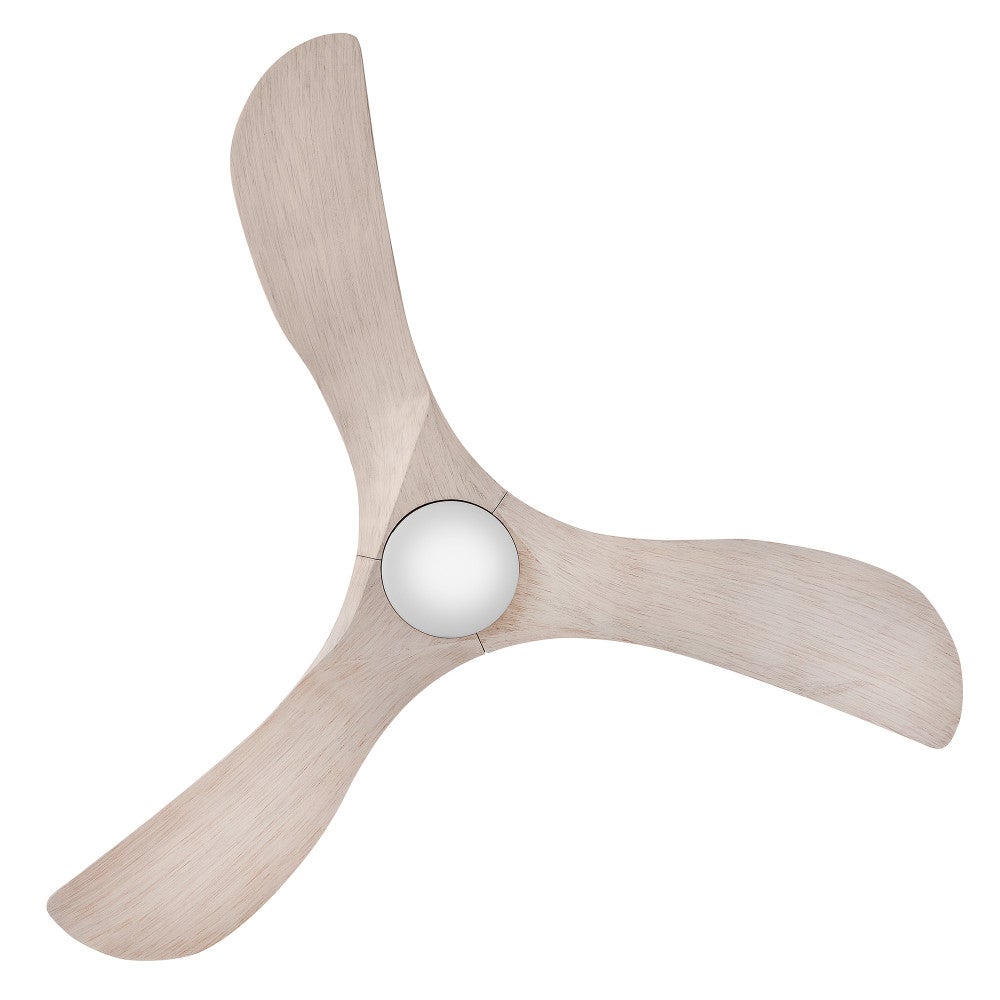 Luminaire intelligent à DEL Hinkley Lighting 903856FBN-LDD Swell Ventilateur  en nickel brossé / frêne blanchi