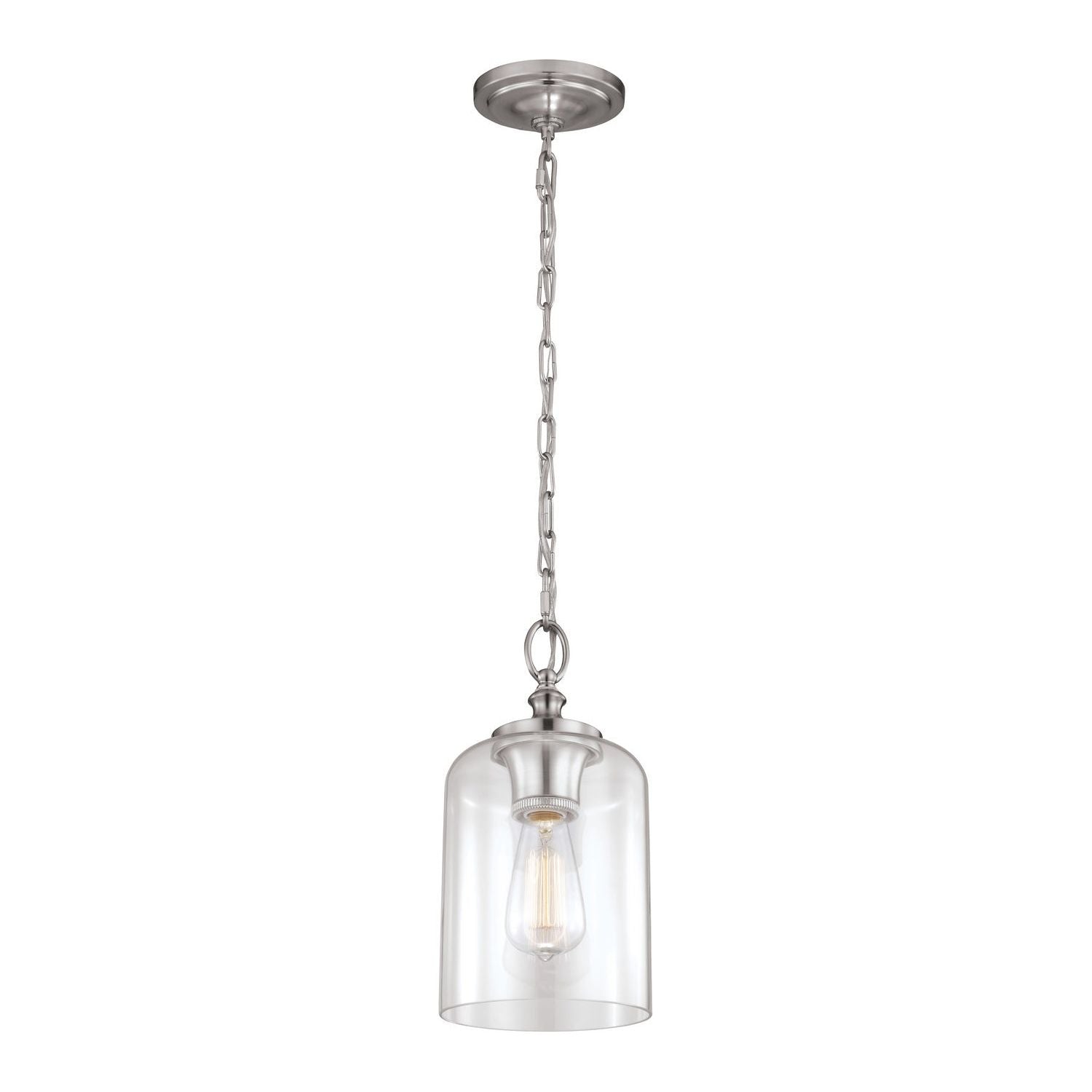 Visual Comfort Studio Canada - P1309BS - One Light Pendant - Hounslow - Brushed Steel