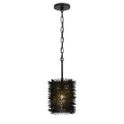 Varaluz - 569M01BL - Une lumière Suspension - Oursin - Noir