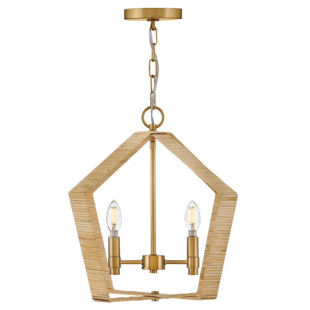Lark 83647LCB Sammi Pendant in Lacquered Brass