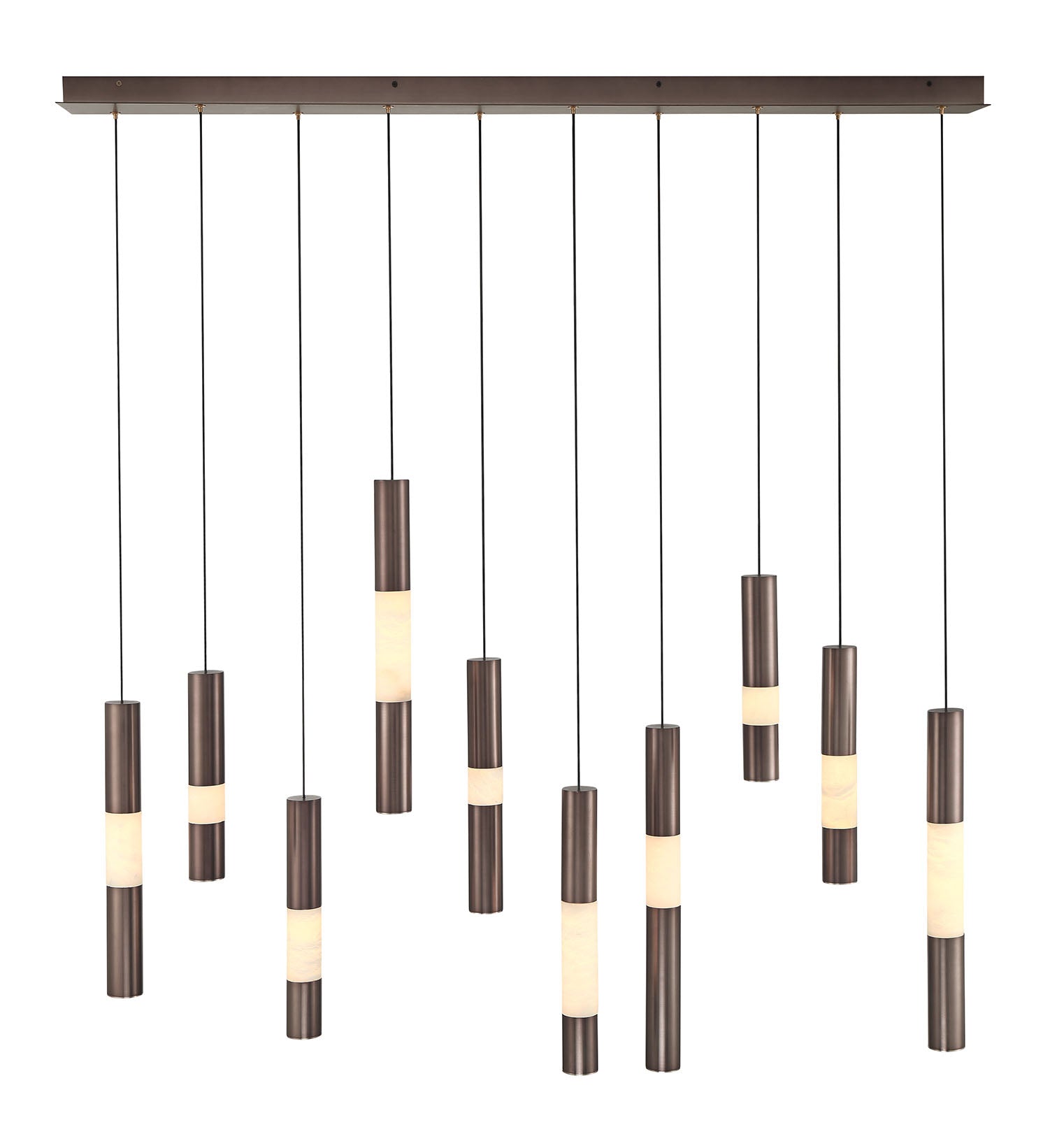 Eurofase 50121-021 Ronda LED Linear Chandelier in Harlow Bronze