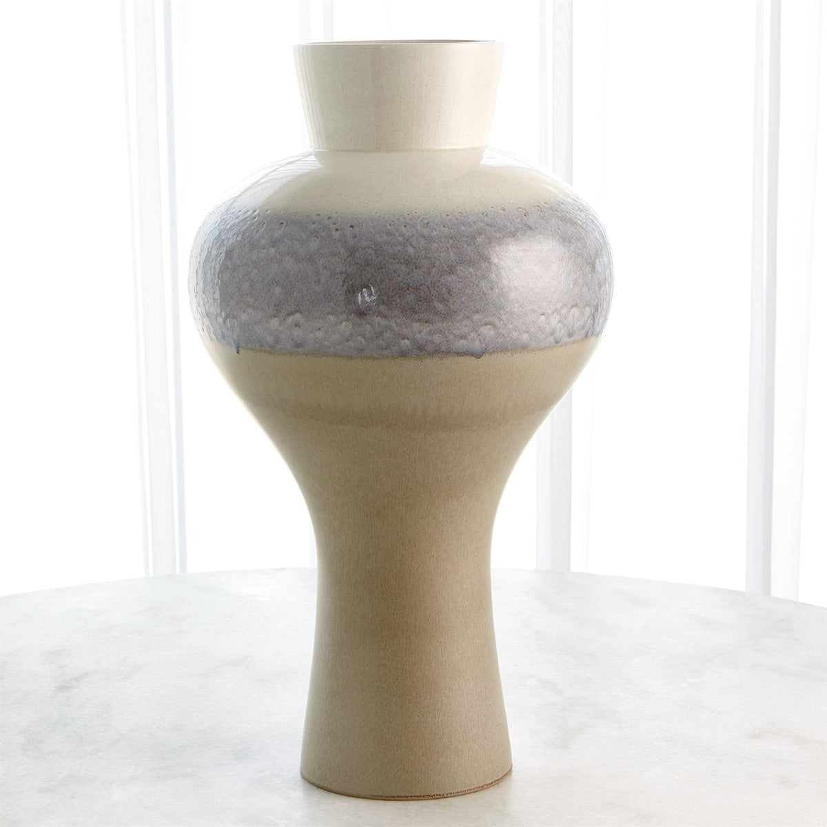 Cream Rises Swell Vase