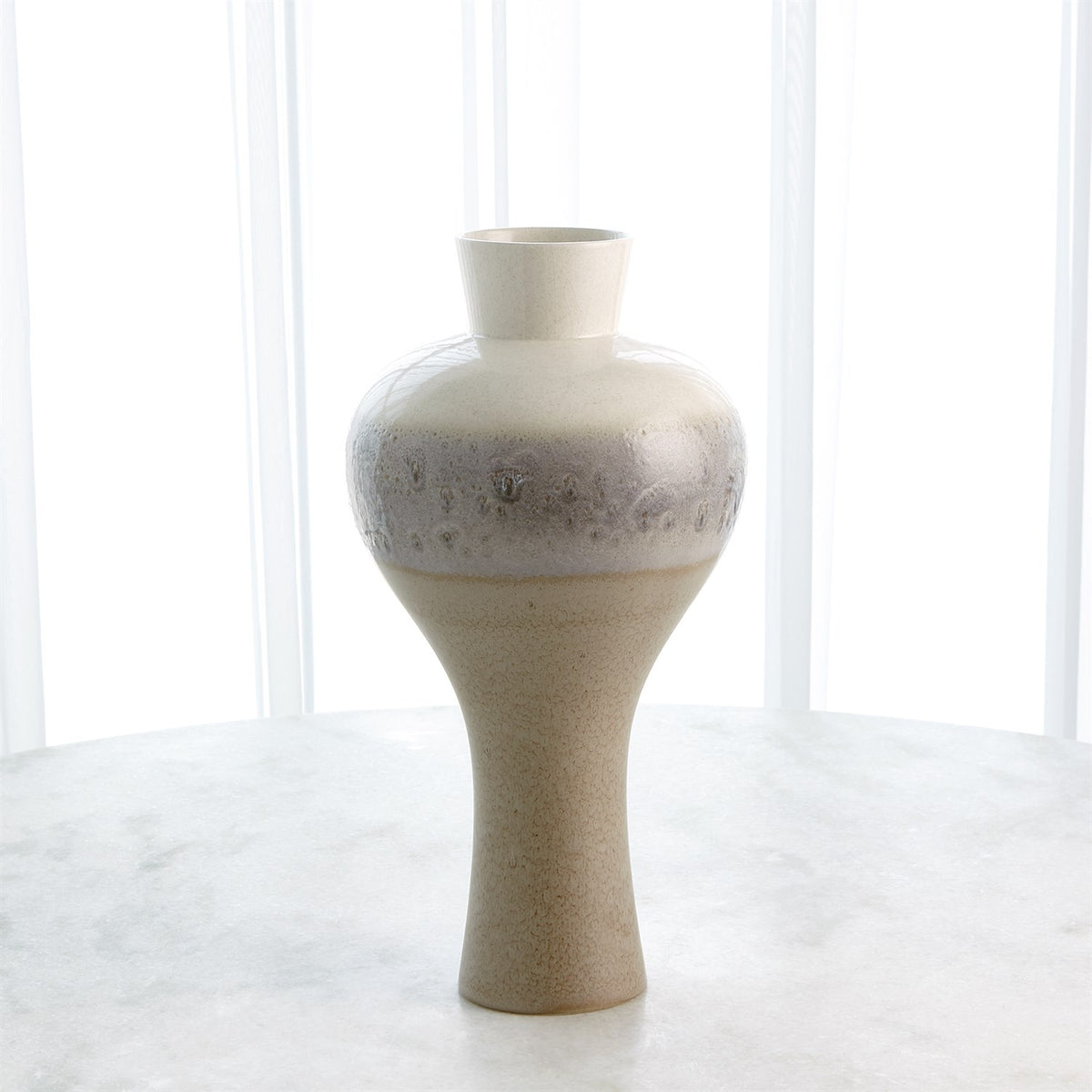 Cream Rises Swell Vase