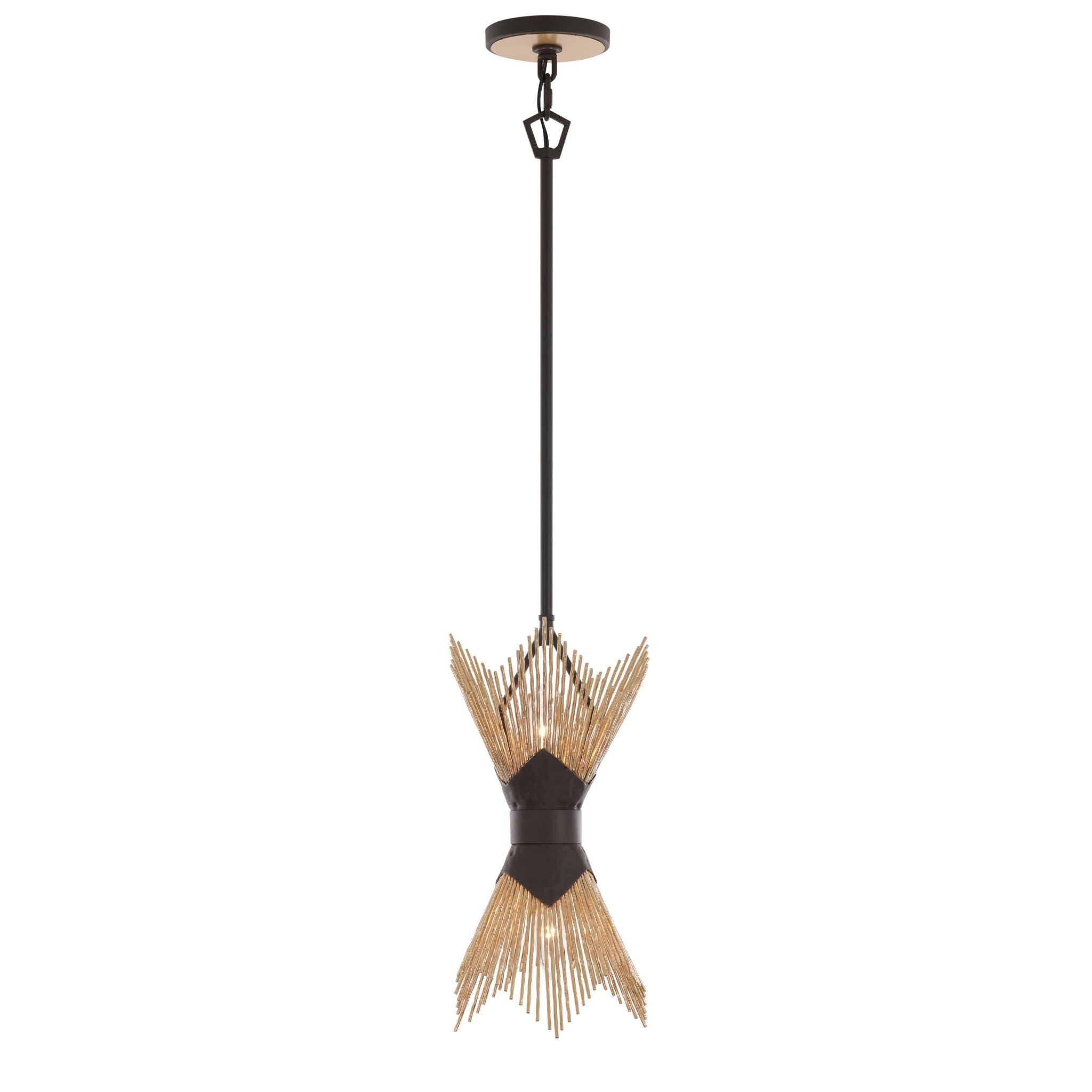 Varaluz - 570P02DBFG - Two Light Pendant - Aristocrat - Dark Bronze / French Gold