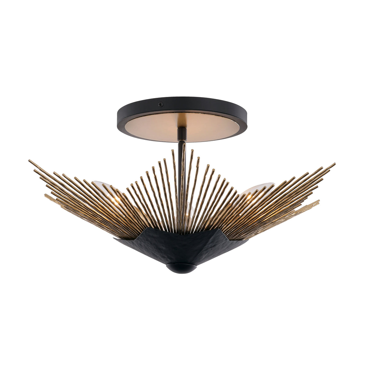 Varaluz - 570S04DBFG - Semi-remorque à quatre lumièresPlafonnier - Aristocrate - Bronze foncé / Or français
