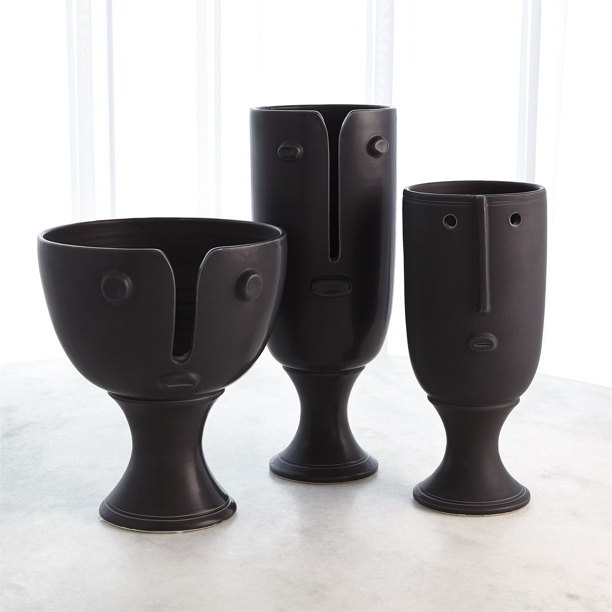 Long Nose Vases and Bowl
