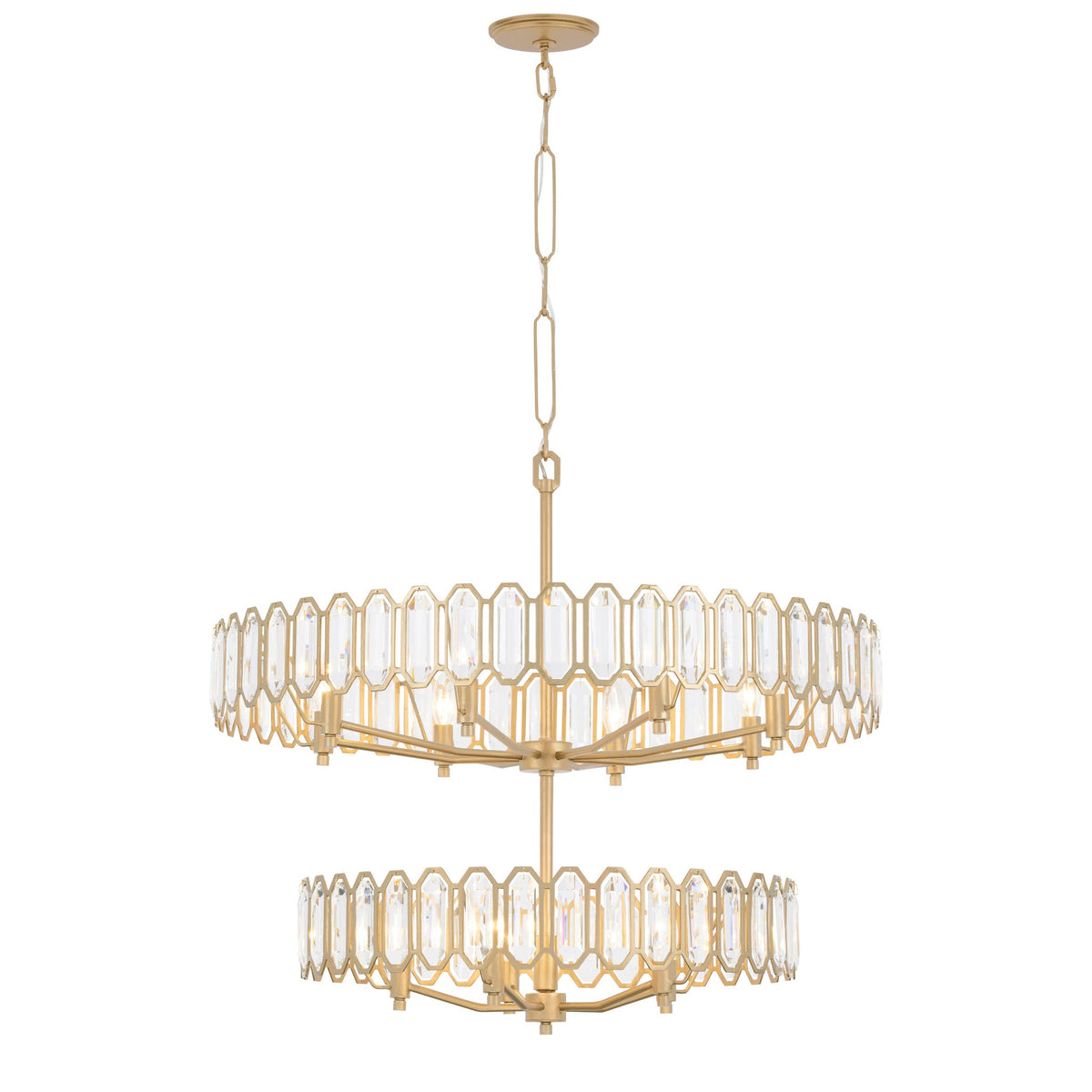Varaluz - 572P13BK - 13 Light Pendant - Drama Club - Brass Kisser