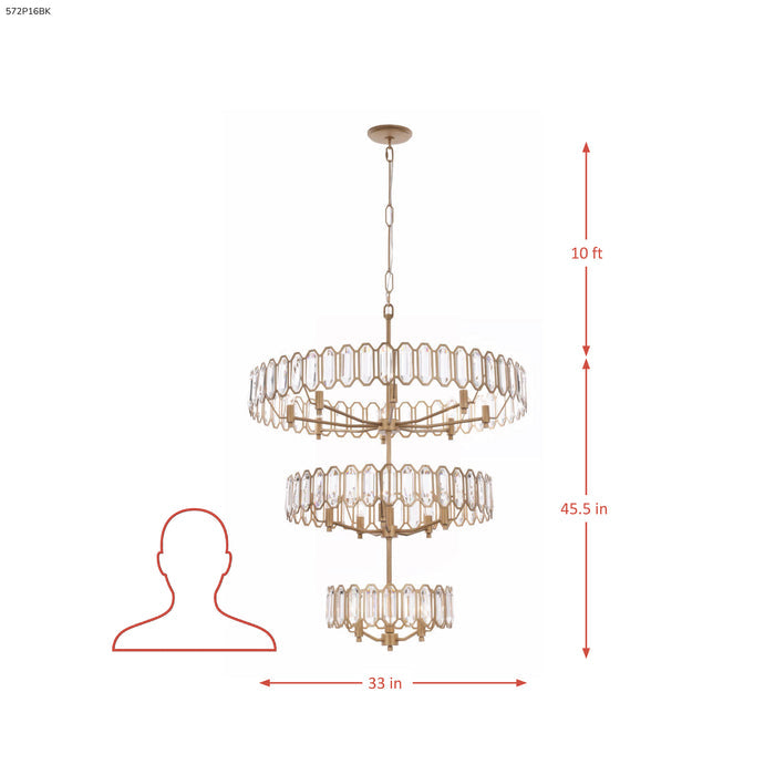 Drama Club 3-Tier Pendant