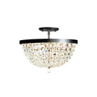 Varaluz - 573S03BLK - Semi-remorque à trois lumièresPlafonnier - Boule de cristal - Héritage Noir