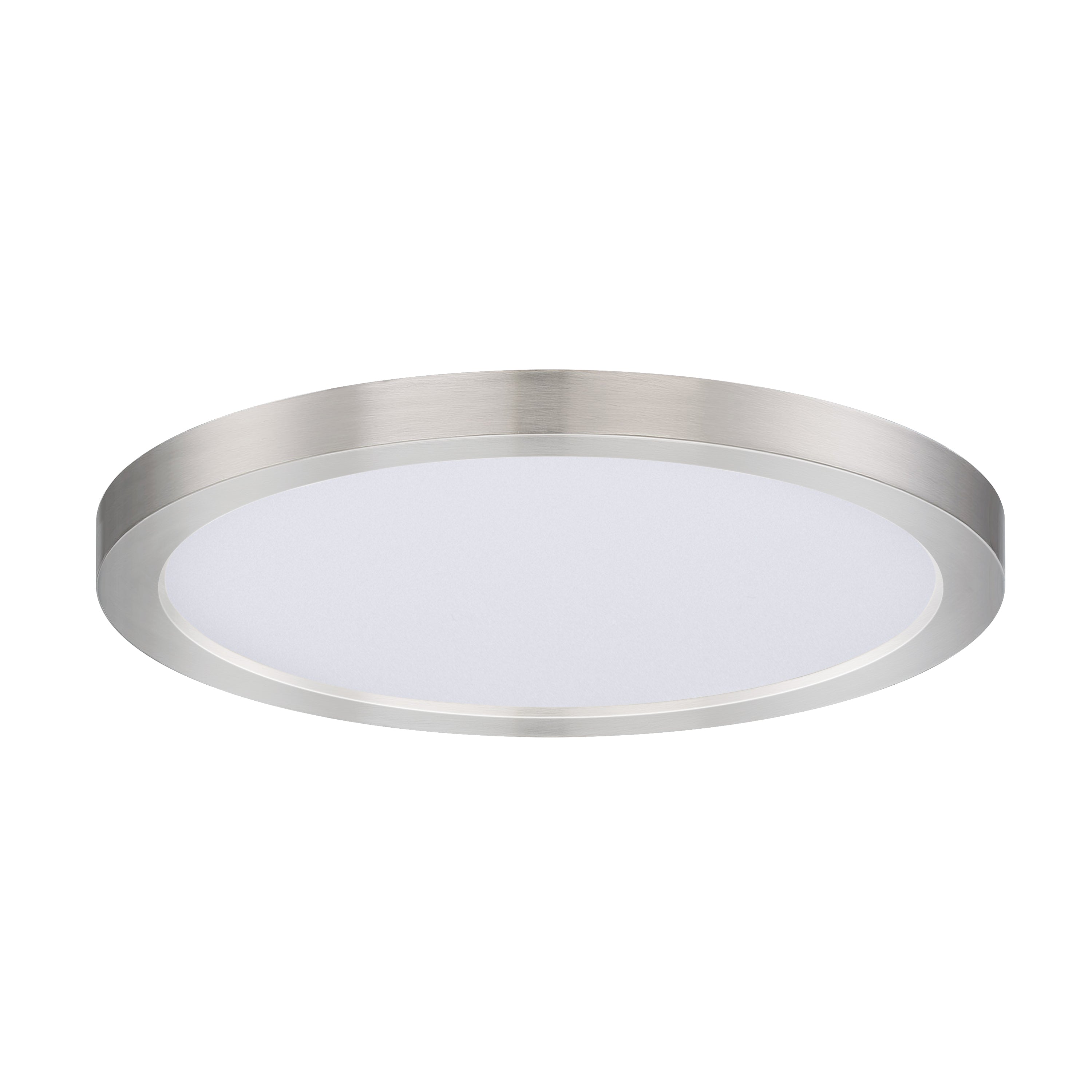 Maxim Lighting 57594WTSN Chip 9" 18W RD LED Flush Mount 3000K in Satin Nickel