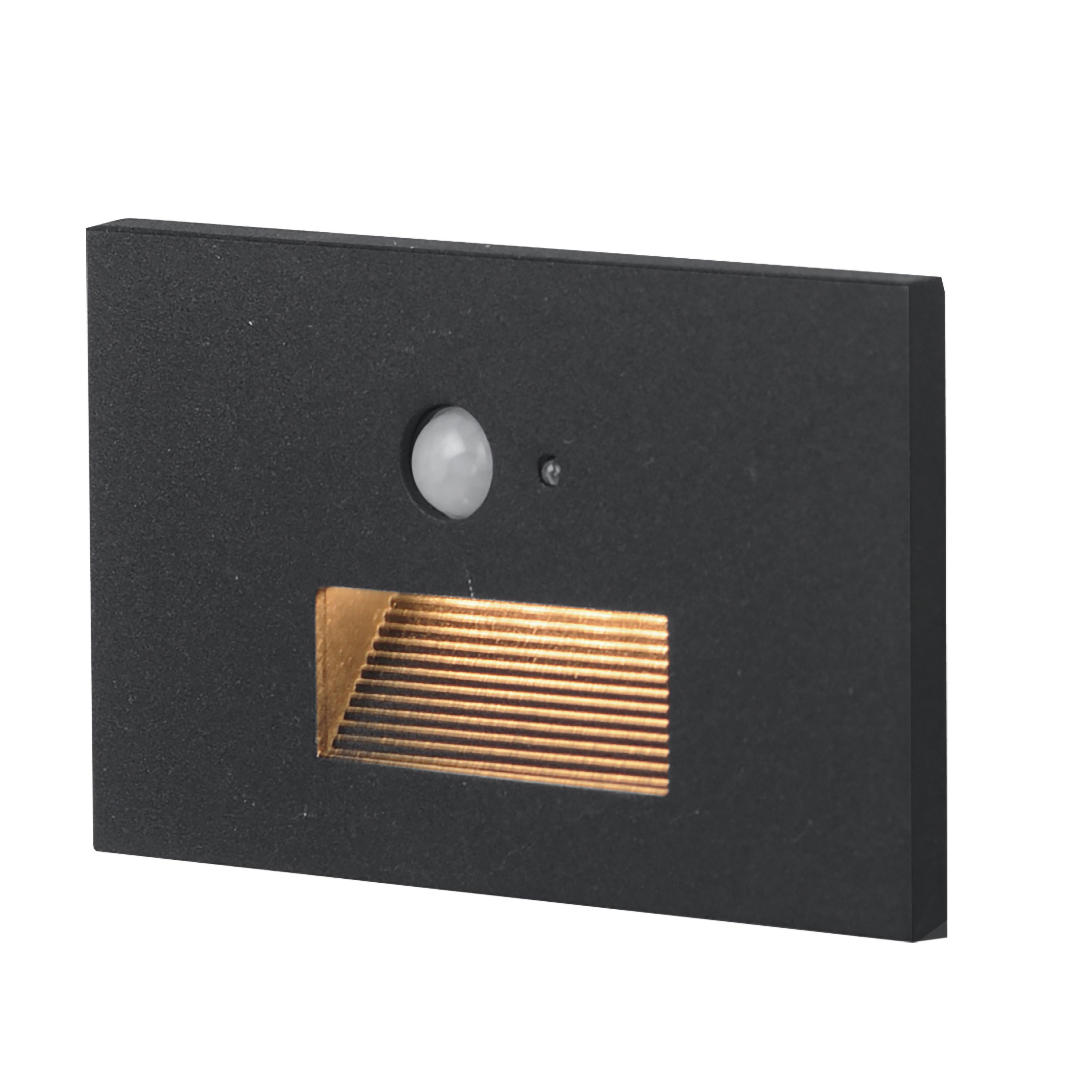 Éclairage de chemin Maxim Lighting 58100BK/MSP avec détecteur de mouvement (58100) en noir