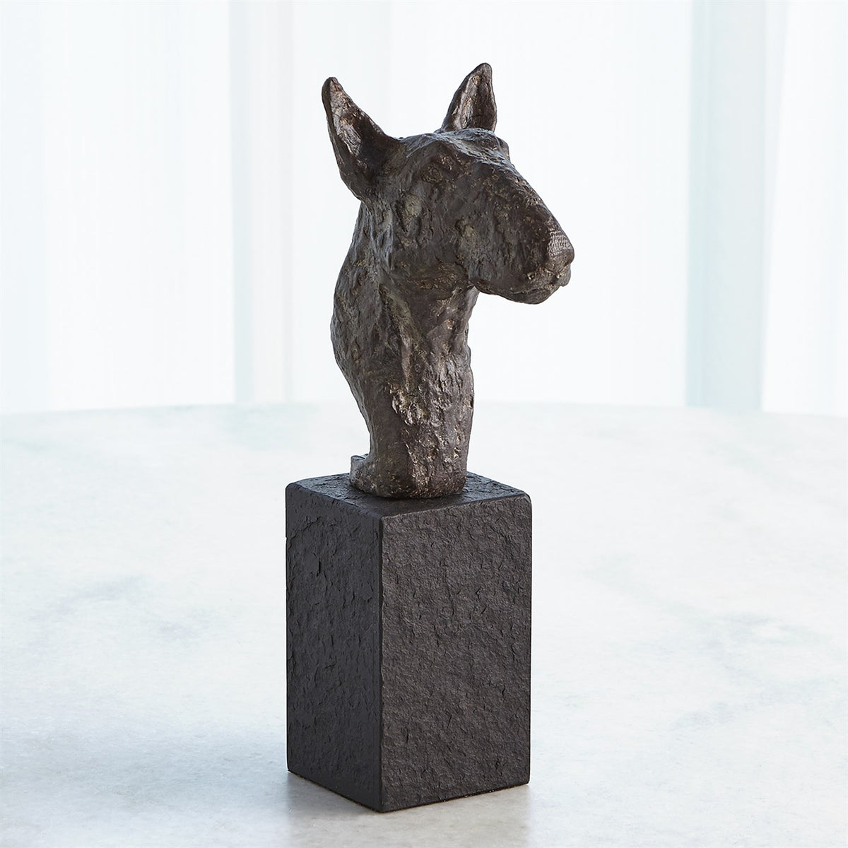 Sculpture de Bull Terrier