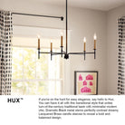 Lark 83077BK Hux Chandelier 83077 in Black