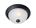 Maxim Lighting 5840FTBK Essentials One-Light Flush Mount (5840) in Black