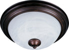Maxim Lighting 5840MROI Essentials One-Light Flush Mount (5840) in Oil Rubbed Bronze