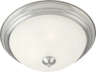 Maxim Lighting 5840MRSN Essentials One-Light Flush Mount (5840) in Satin Nickel