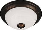 Maxim Lighting 5842MROI Essentials Three-Light Flush Mount (5842) in Oil Rubbed Bronze