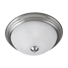 Maxim Lighting 5842MRSN Essentials Three-Light Flush Mount (5842) in Satin Nickel
