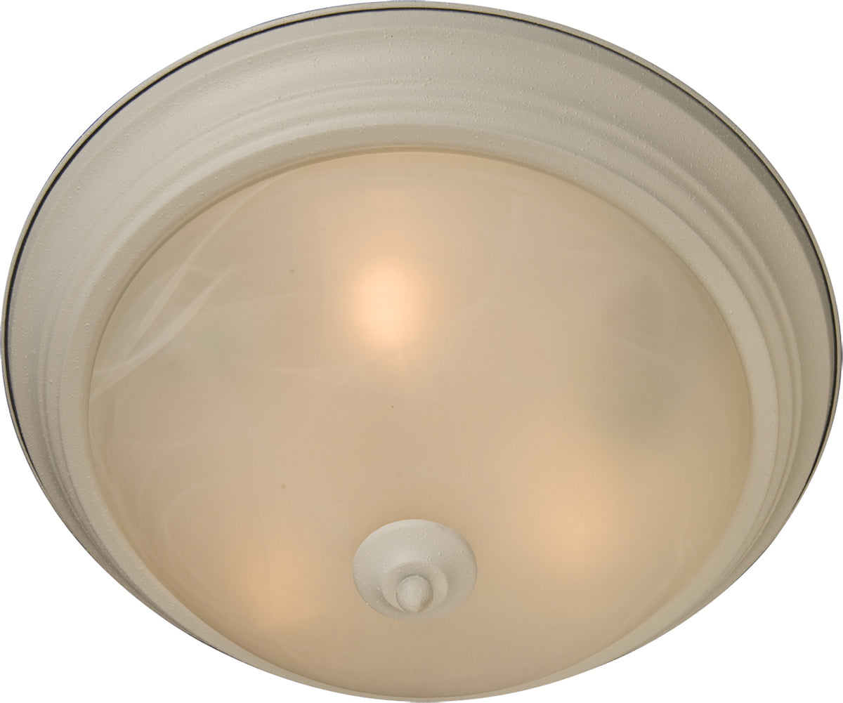 Luminaire à trois lampes Maxim Lighting 5842MRTW Essentials Plafonnier (5842) en blanc texturé