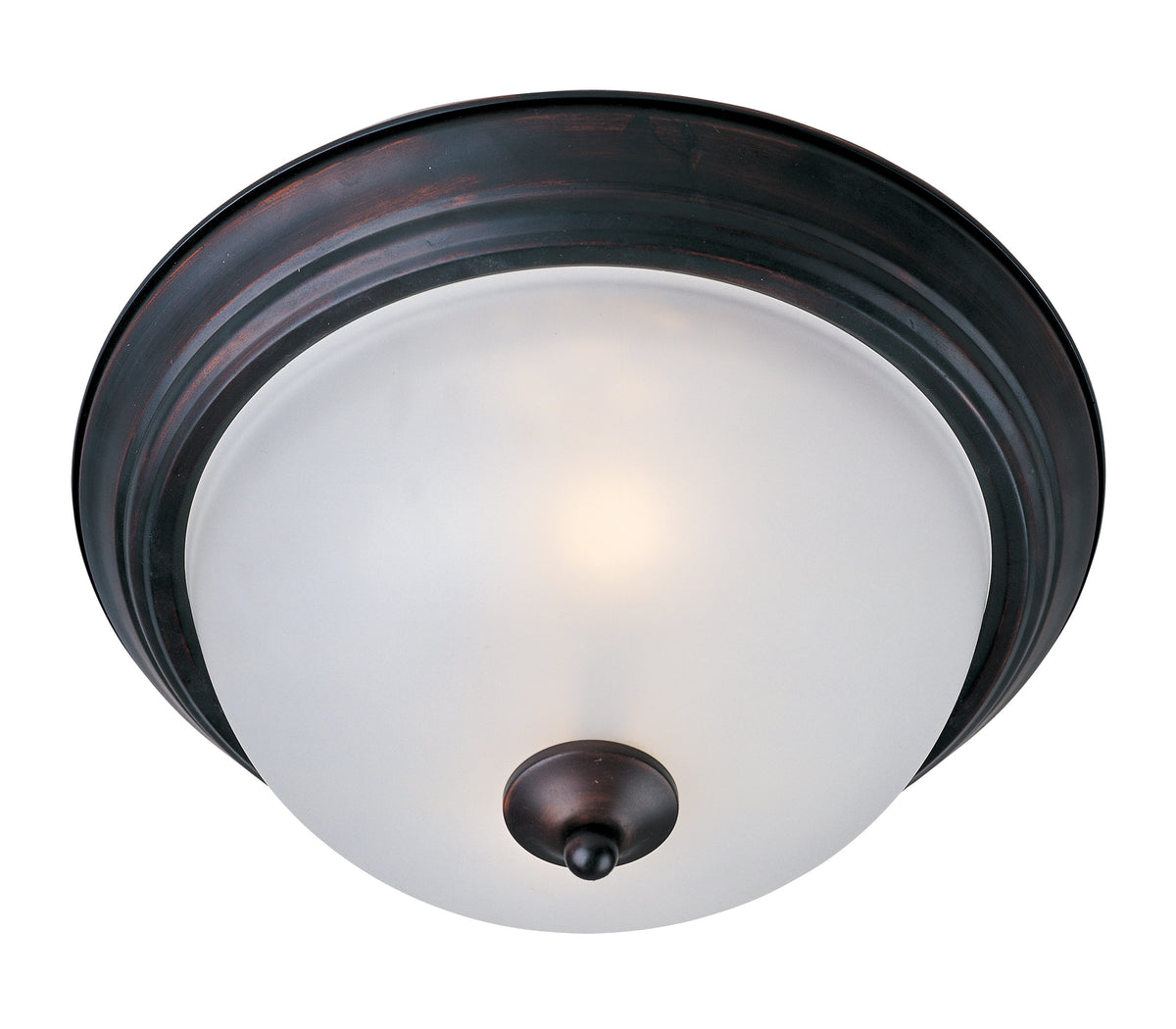 Lampe Maxim Lighting 5849FTOI Essentials à deux lampes Plafonnier (5849) en bronze huilé