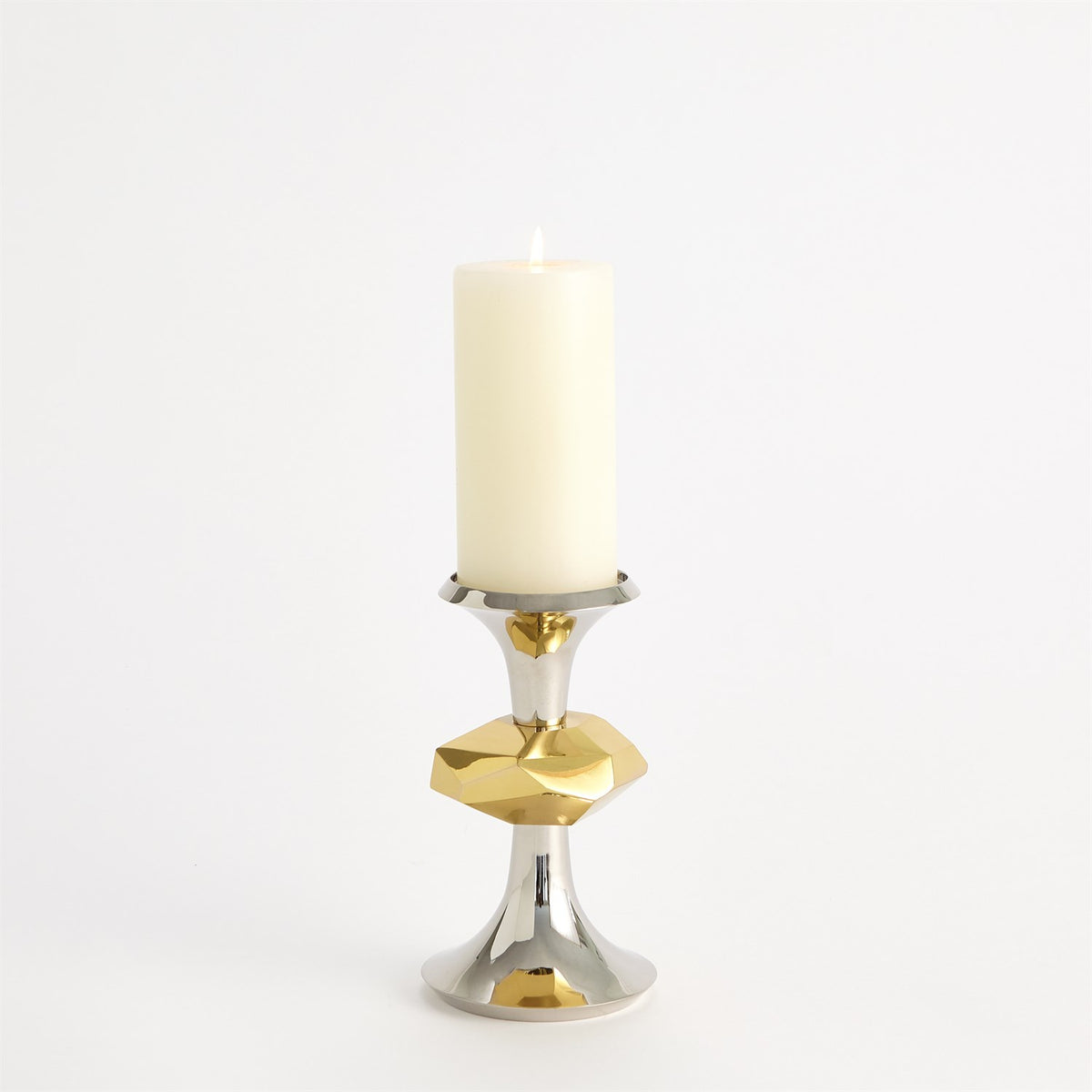 Gabriel Nickel Candle Holders