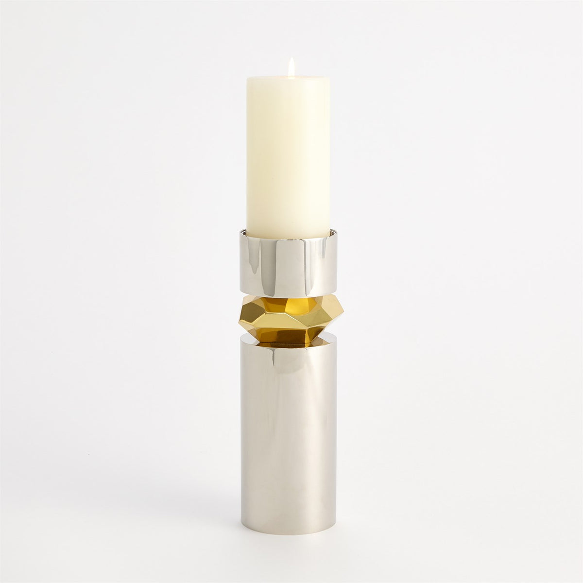 Romano Nickel Candle Holders