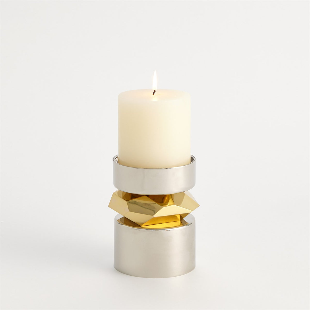 Romano Nickel Candle Holders