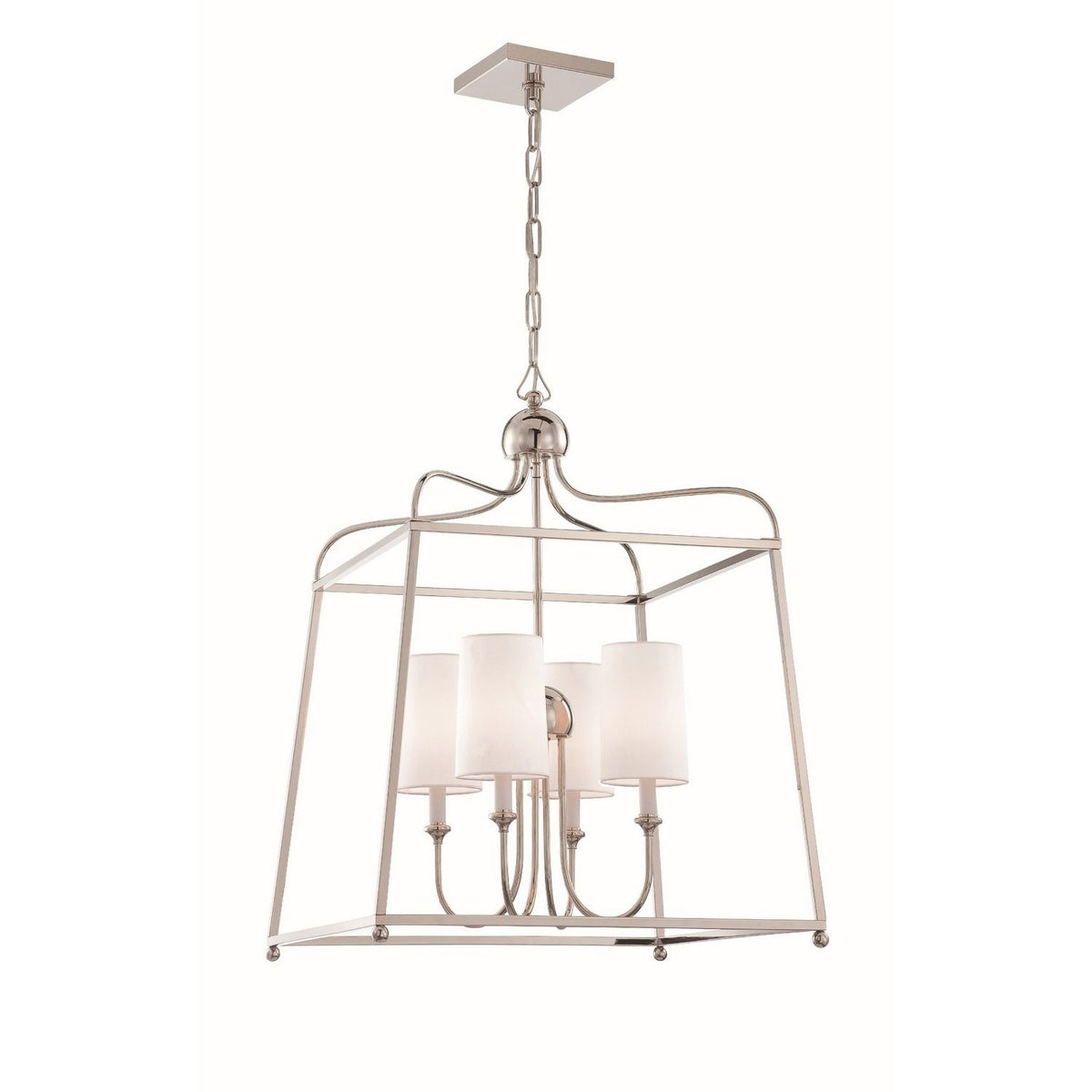 Crystorama - 2244-PN - Quatre lumières Suspendu - Sylvan - Nickel poli