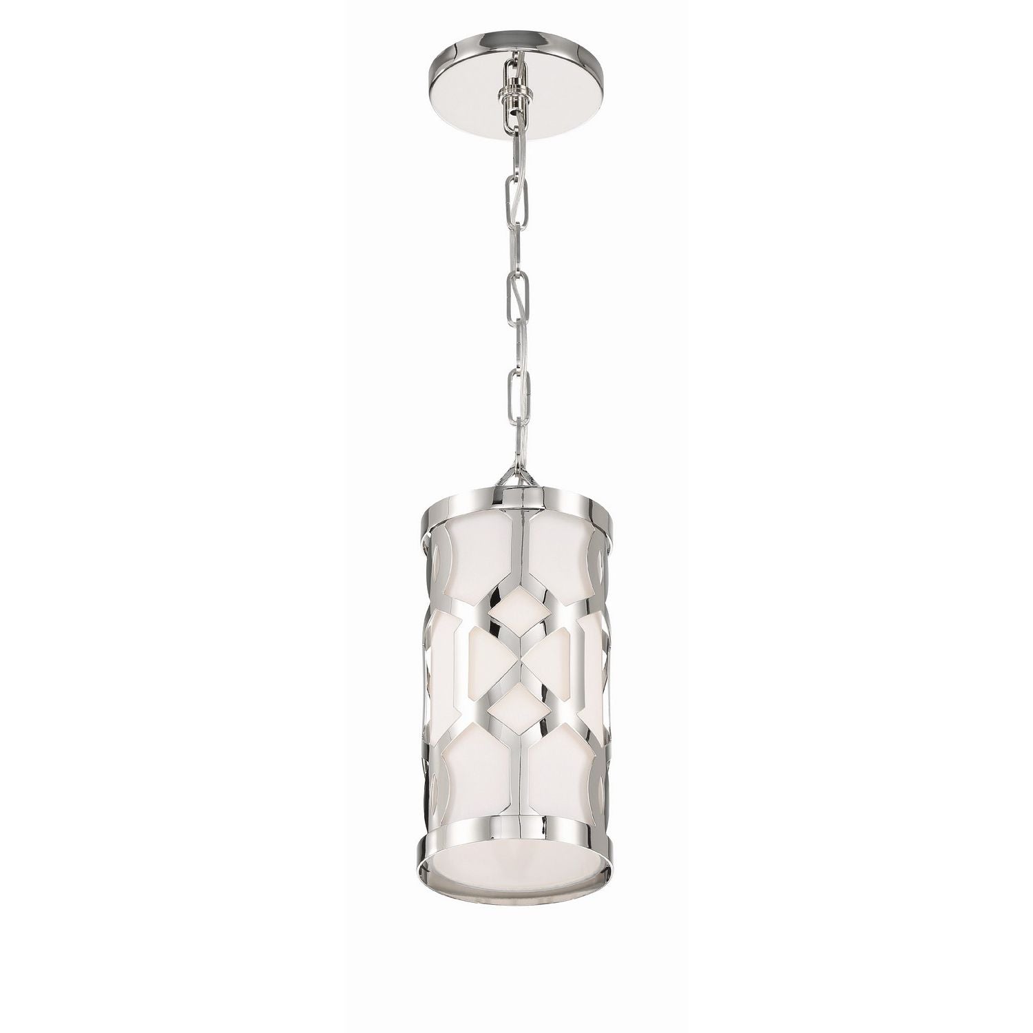 Crystorama - 2260-PN - One Light Pendant - Jennings - Polished Nickel