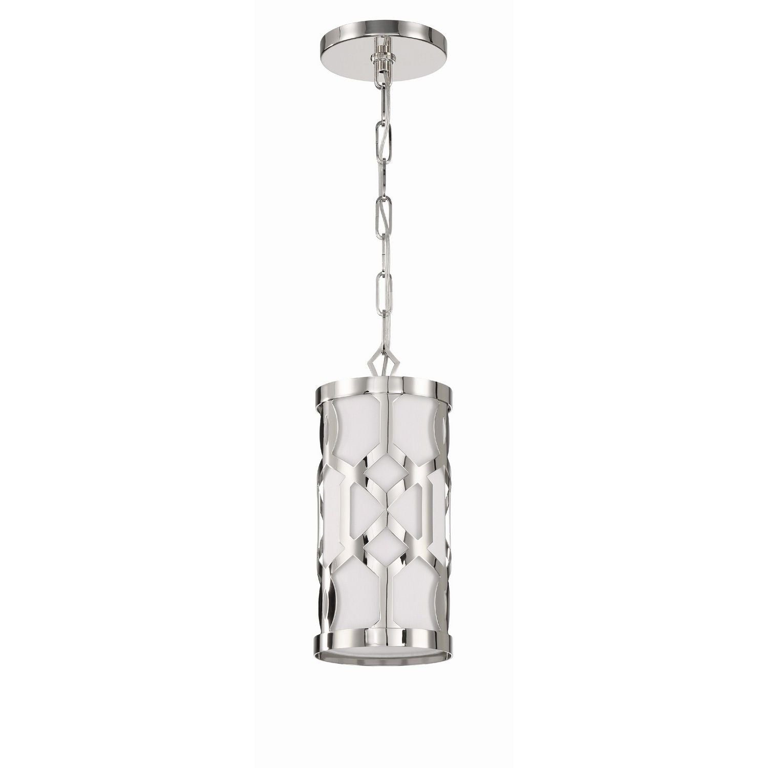 Crystorama - 2260-PN - One Light Pendant - Jennings - Polished Nickel