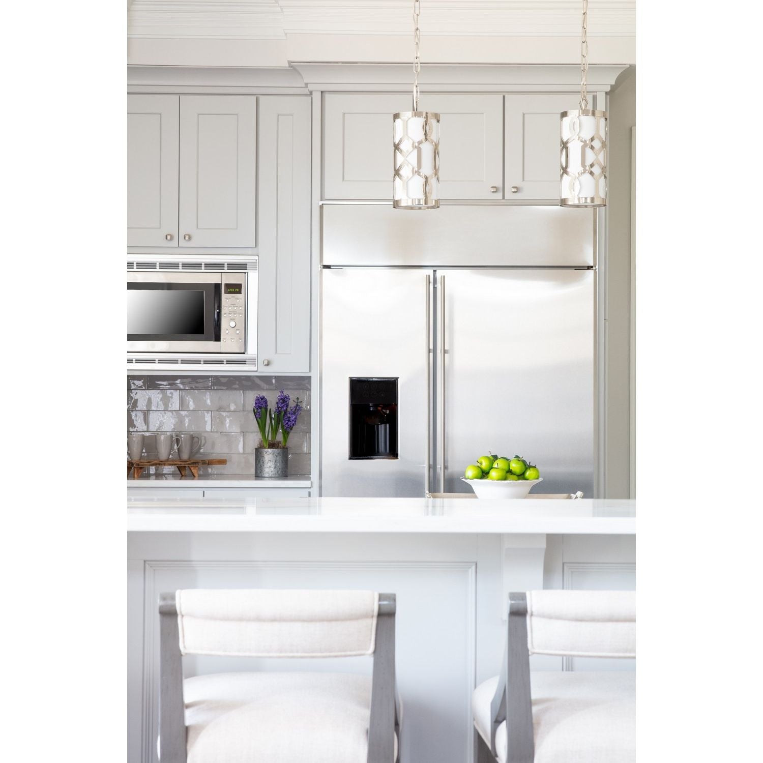 Crystorama - 2260-PN - One Light Pendant - Jennings - Polished Nickel