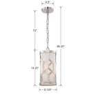 Crystorama - 2260-PN - Une lampe Suspension - Jennings - Nickel poli