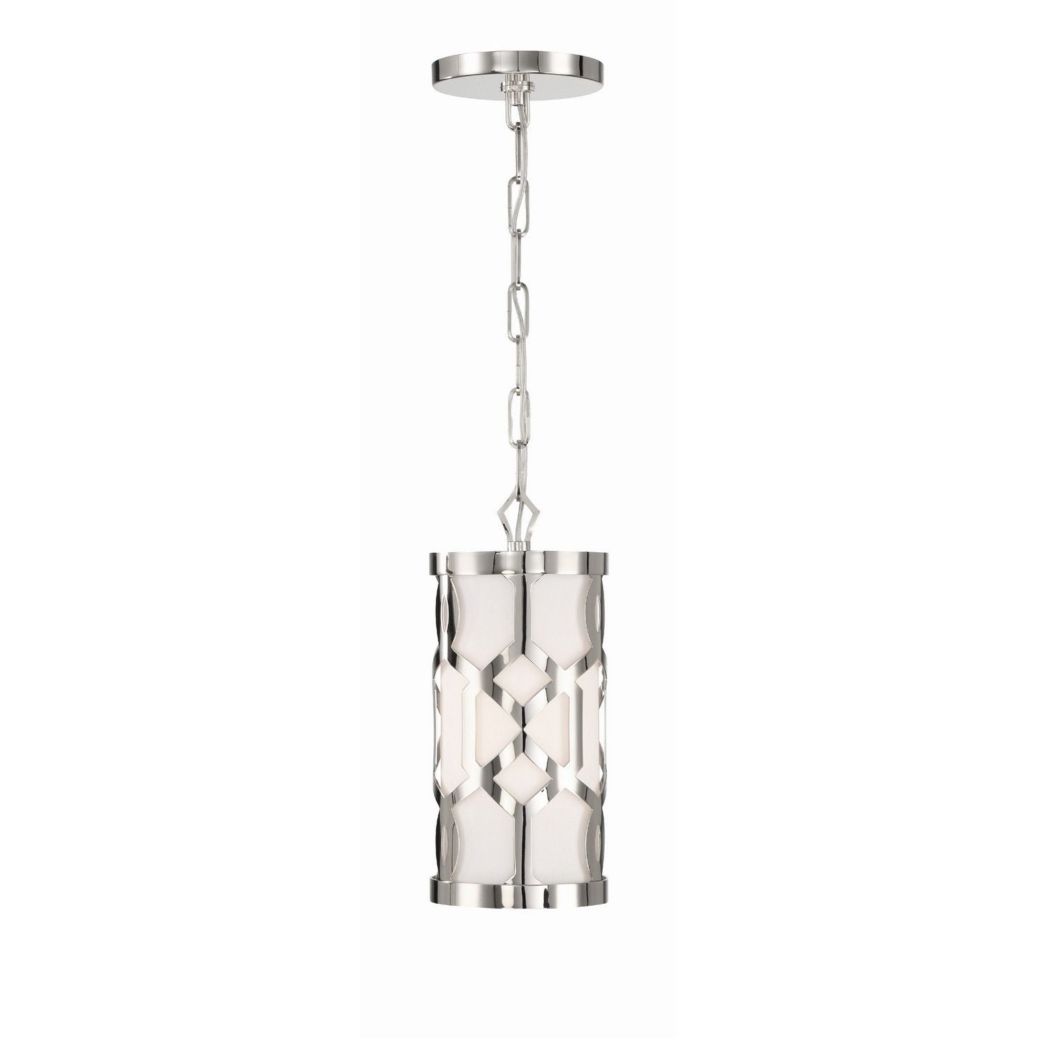 Crystorama - 2260-PN - One Light Pendant - Jennings - Polished Nickel