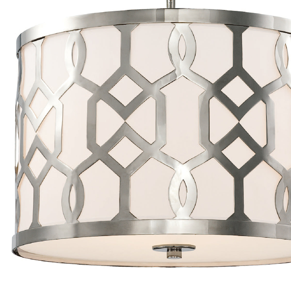 Crystorama - 2265-PN - Trois lumières Suspendu - Jennings - Nickel poli