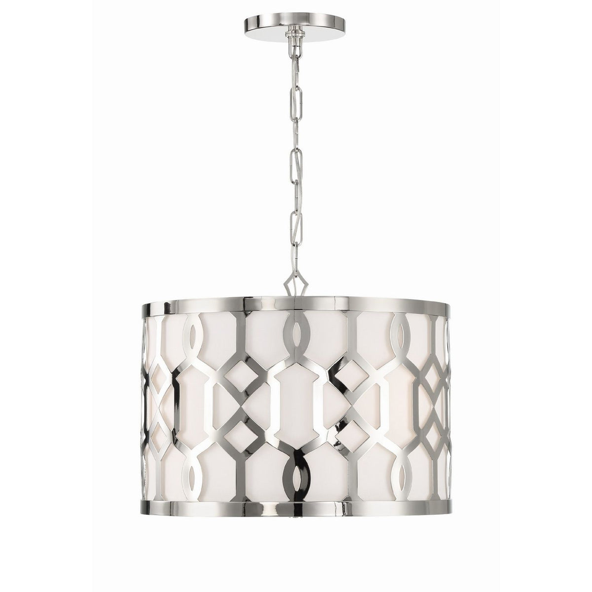 Crystorama - 2265-PN - Trois lumières Suspendu - Jennings - Nickel poli
