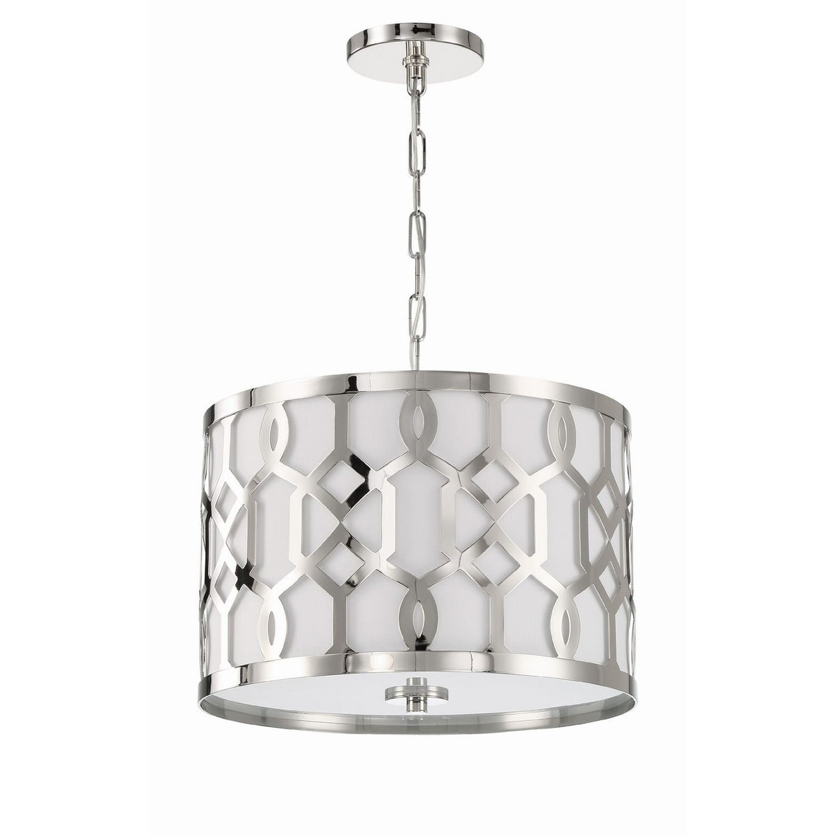 Crystorama - 2265-PN - Trois lumières Suspendu - Jennings - Nickel poli