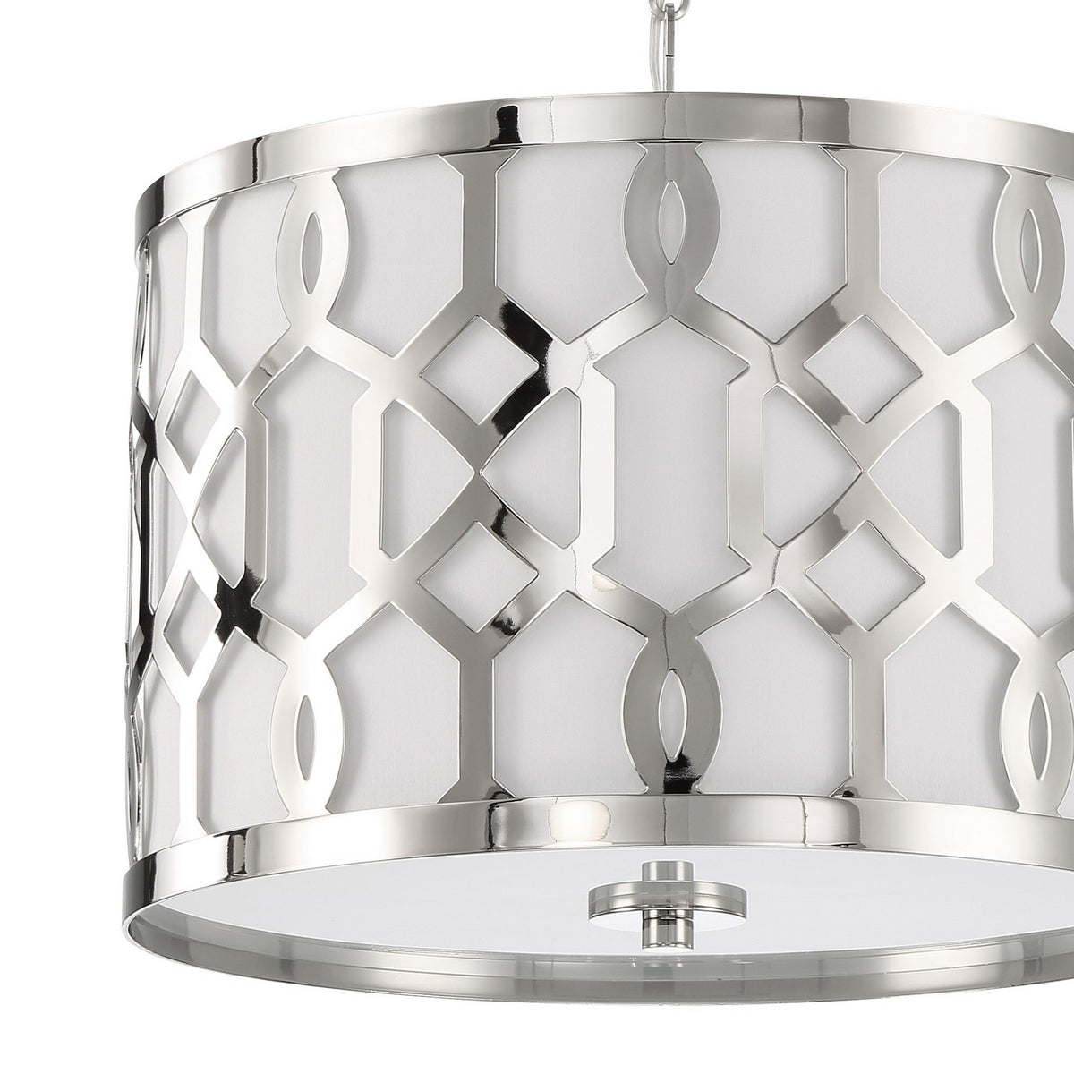 Crystorama - 2265-PN - Trois lumières Suspendu - Jennings - Nickel poli