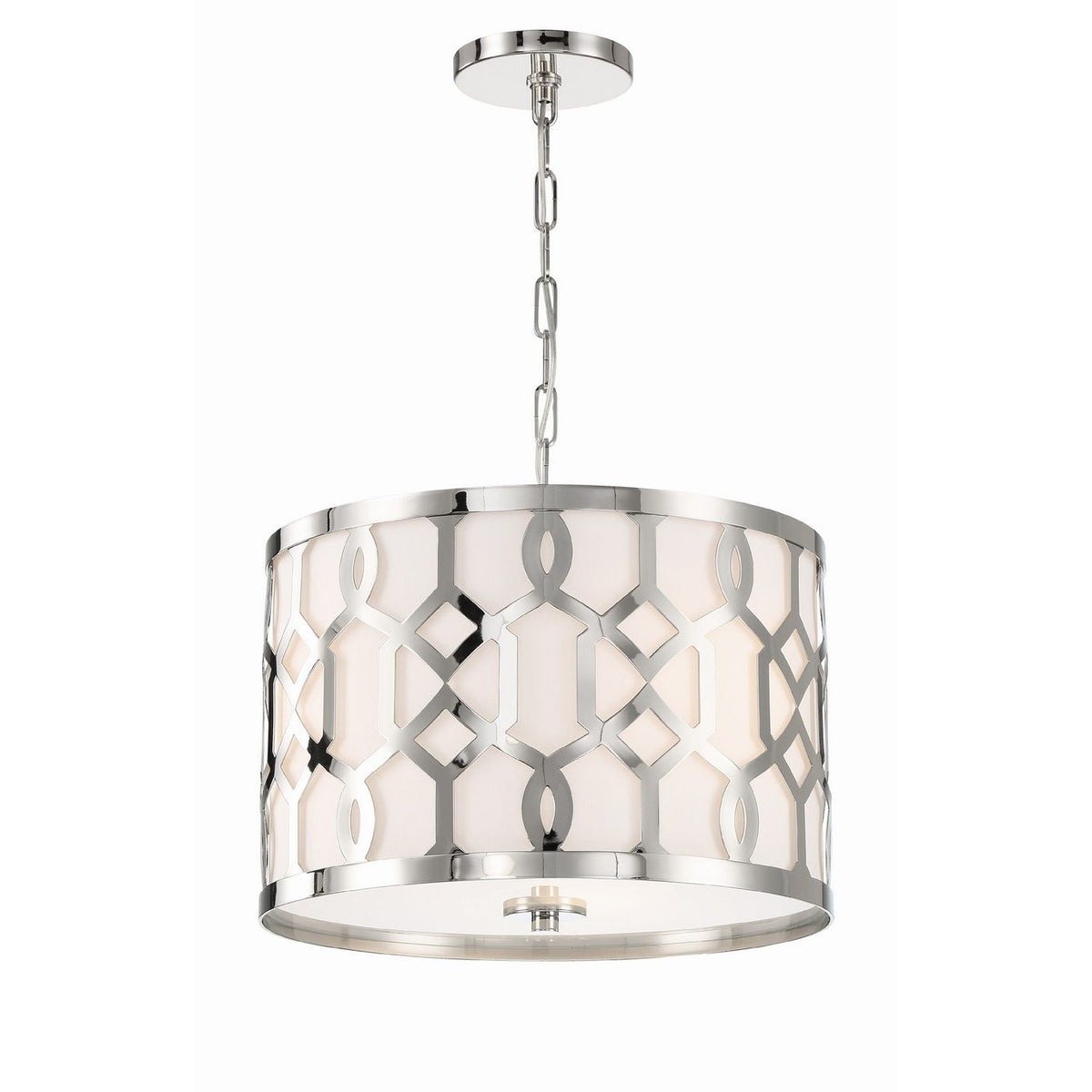 Crystorama - 2265-PN - Trois lumières Suspendu - Jennings - Nickel poli