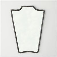 Bouclier Cast Metal Wall Mirror