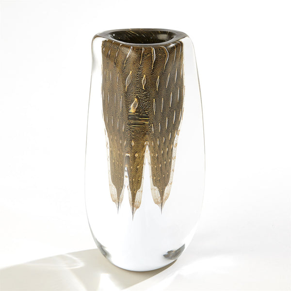 Triangular Bubbled Vase