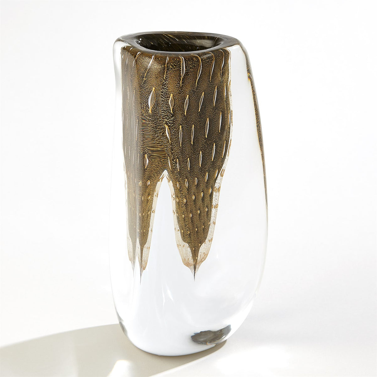 Triangular Bubbled Vase