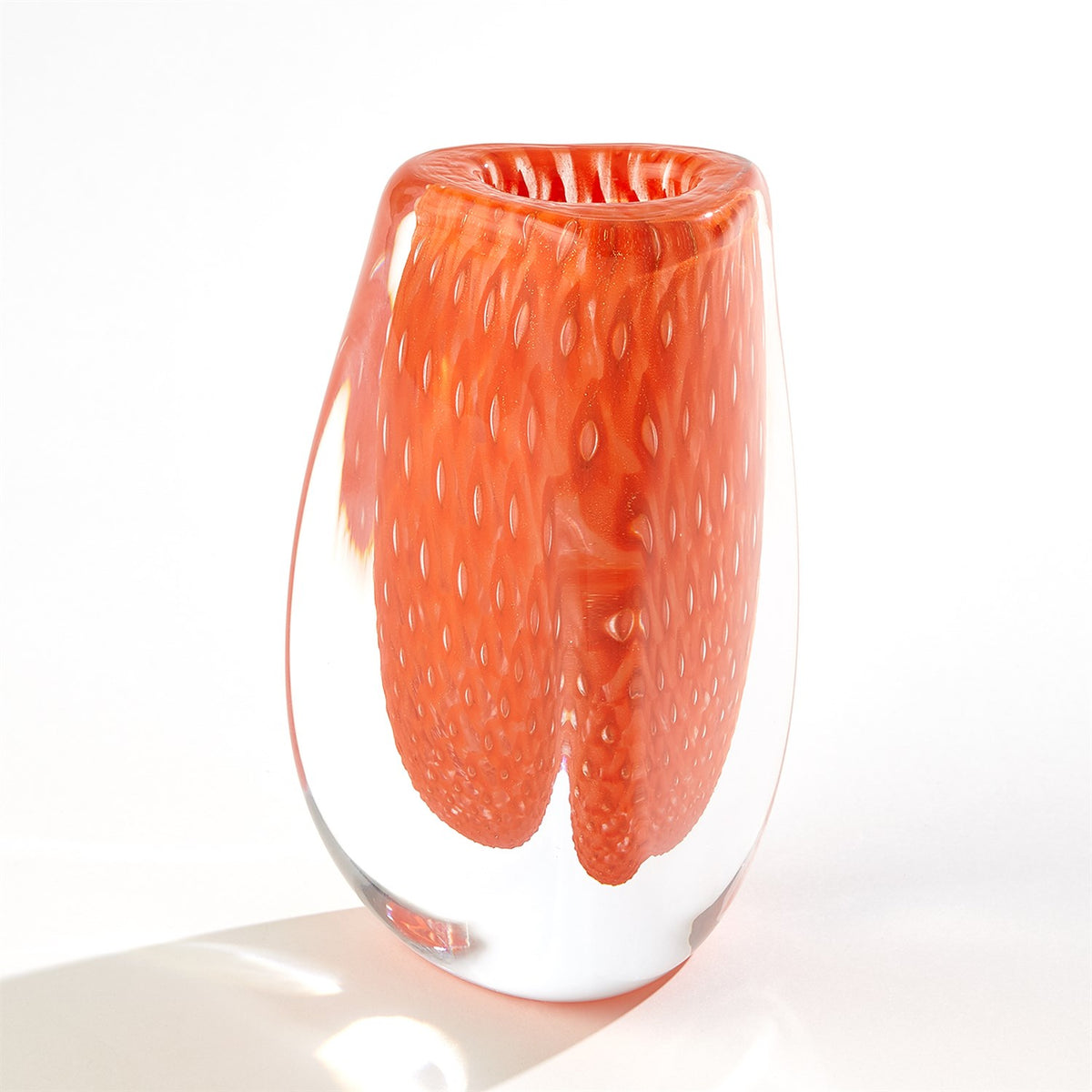 Triangular Bubbled Vase