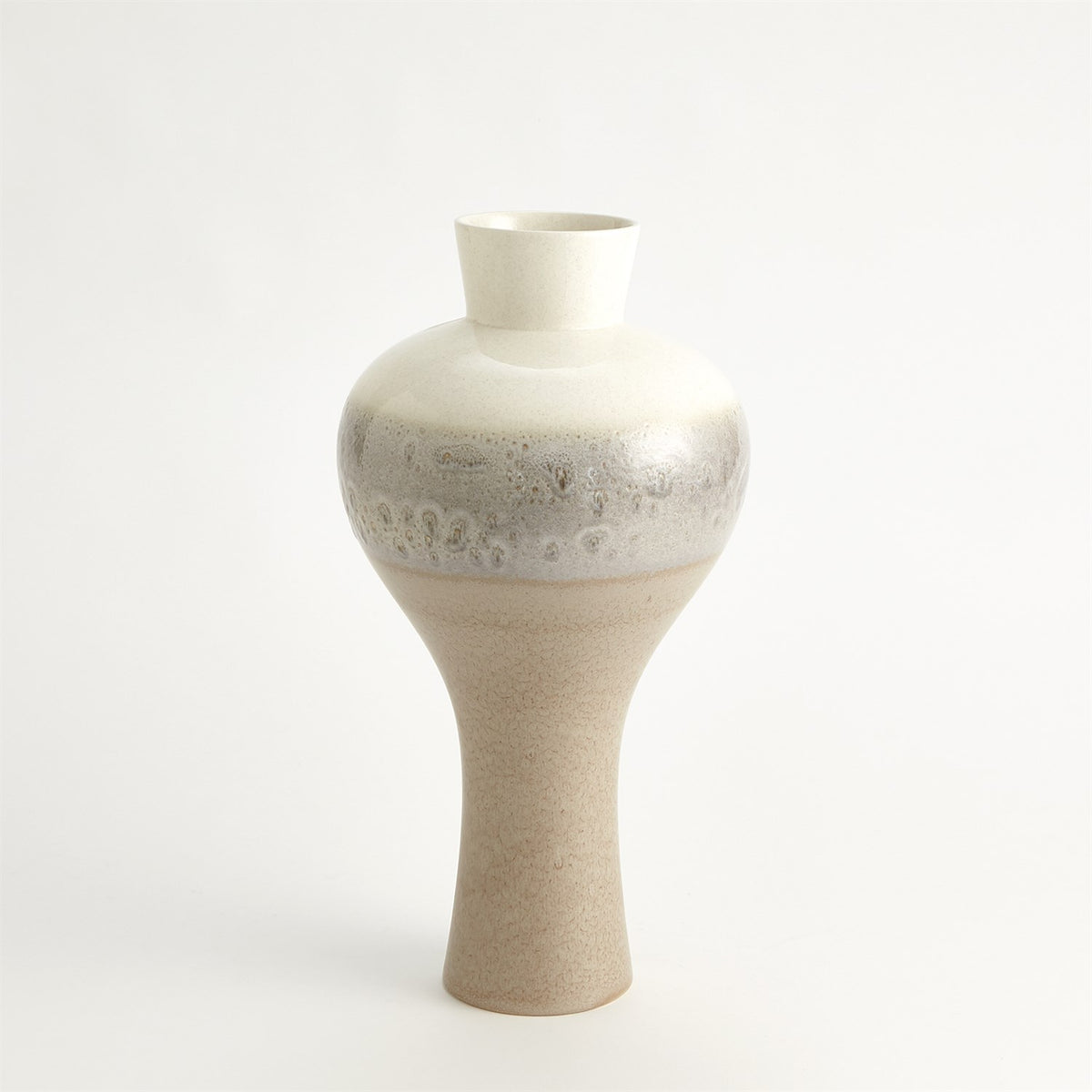 Cream Rises Swell Vase