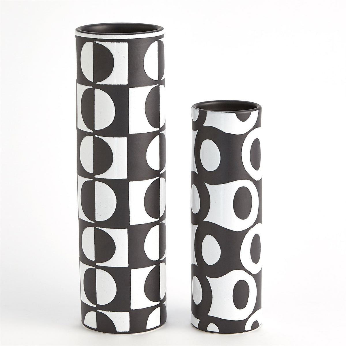 Black/White Circles Vase