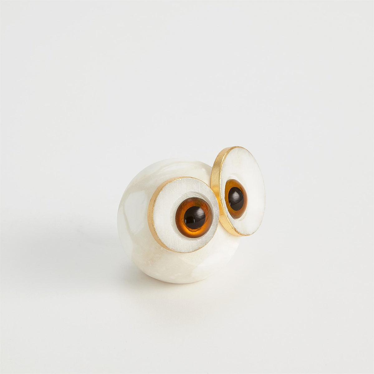 Alabaster Big Eyed Owls