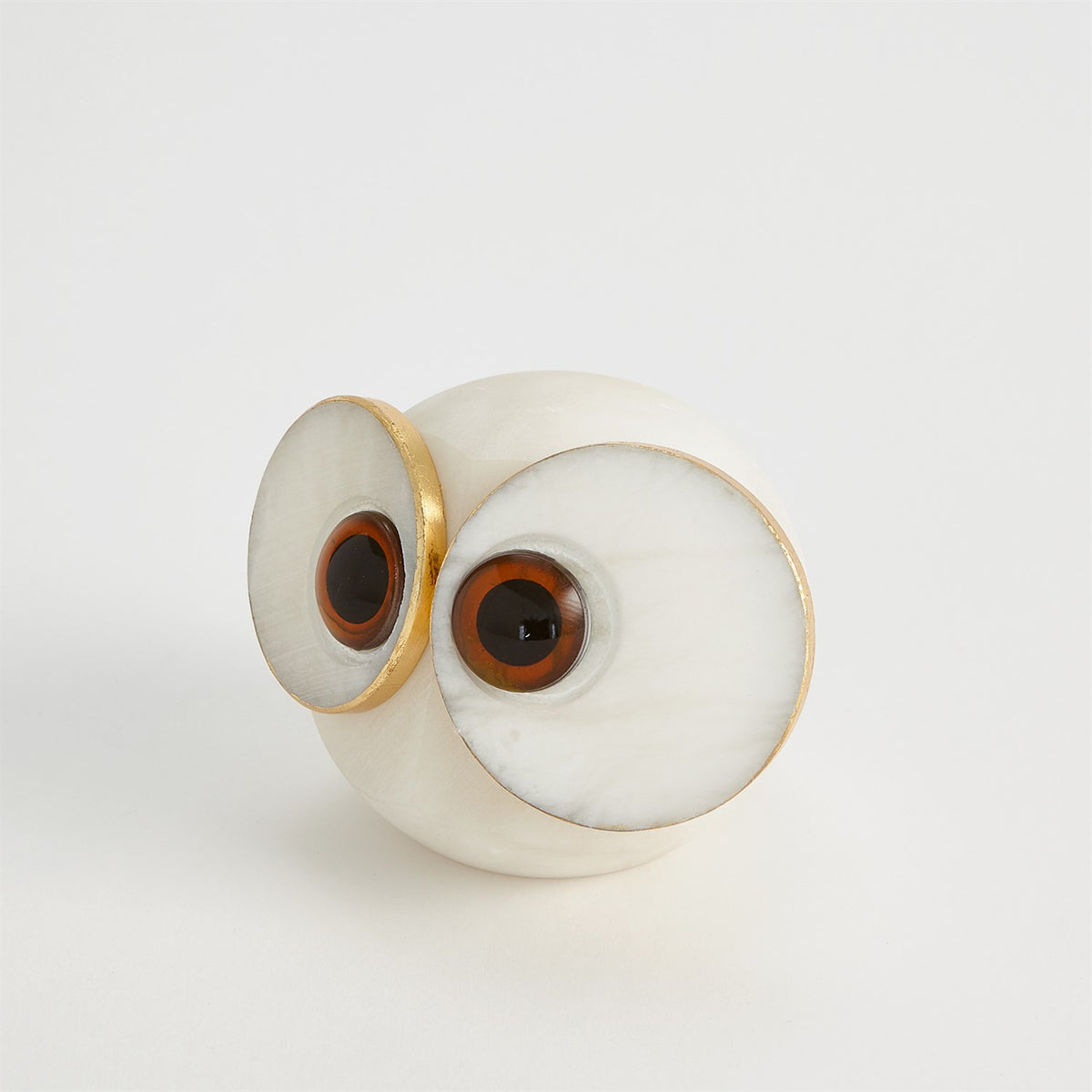 Alabaster Big Eyed Owls
