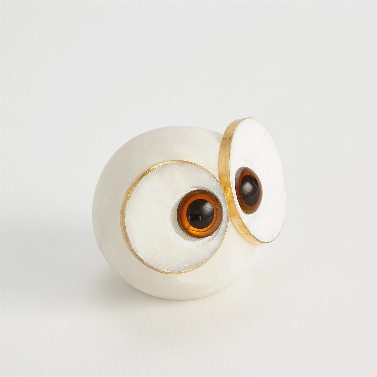 Alabaster Big Eyed Owls