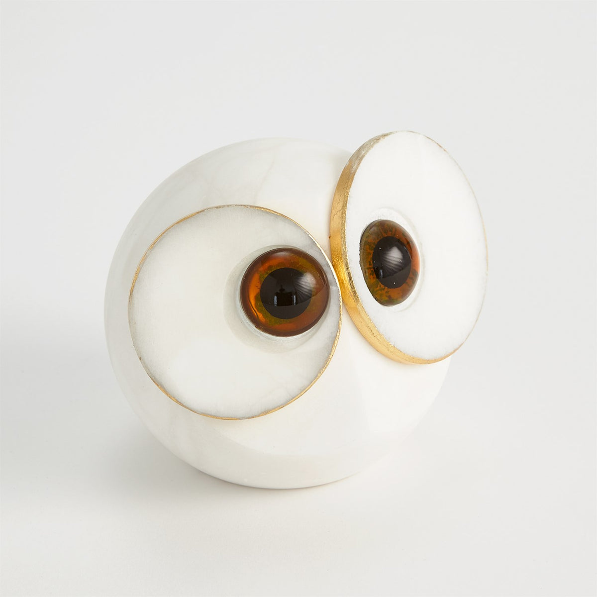 Alabaster Big Eyed Owls
