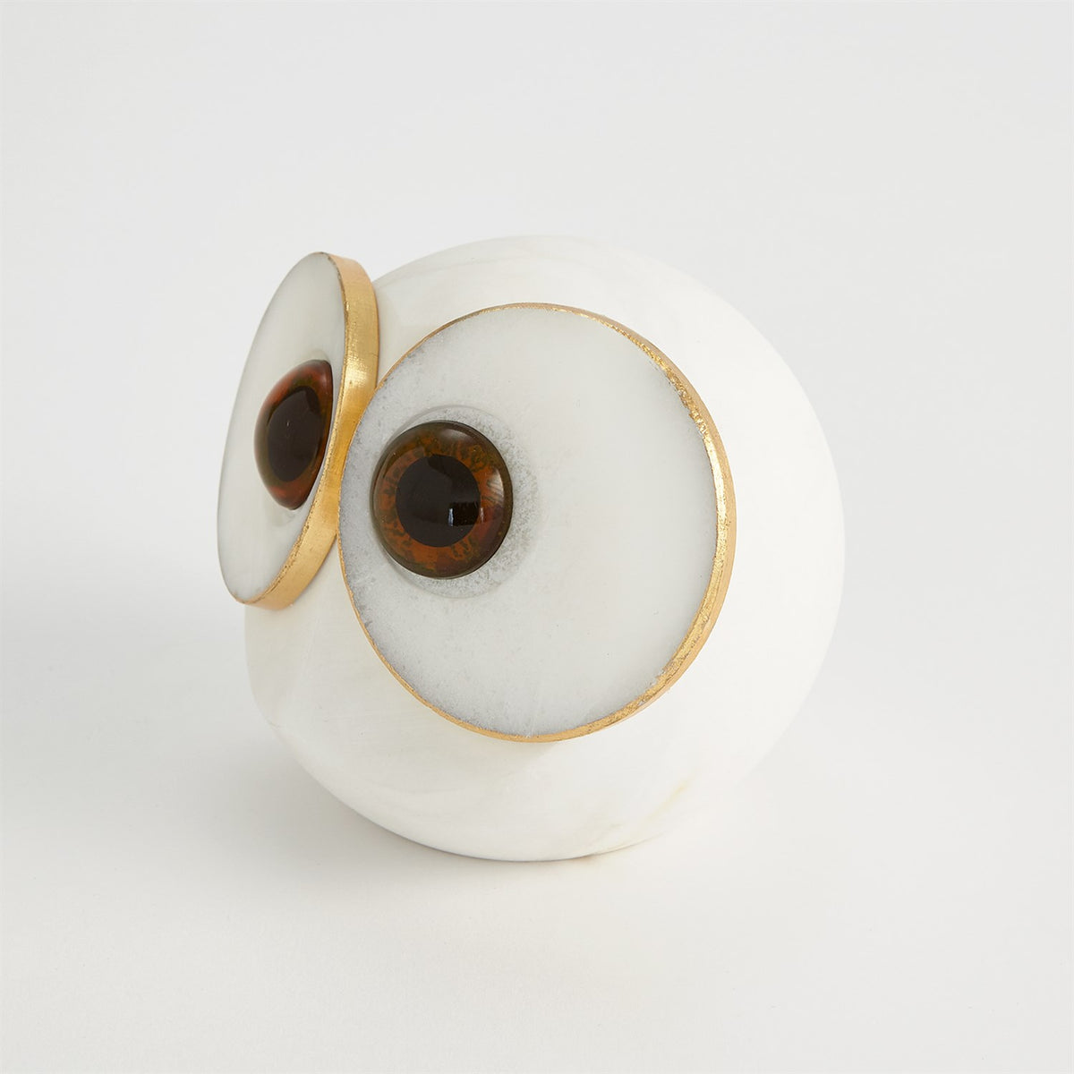 Alabaster Big Eyed Owls