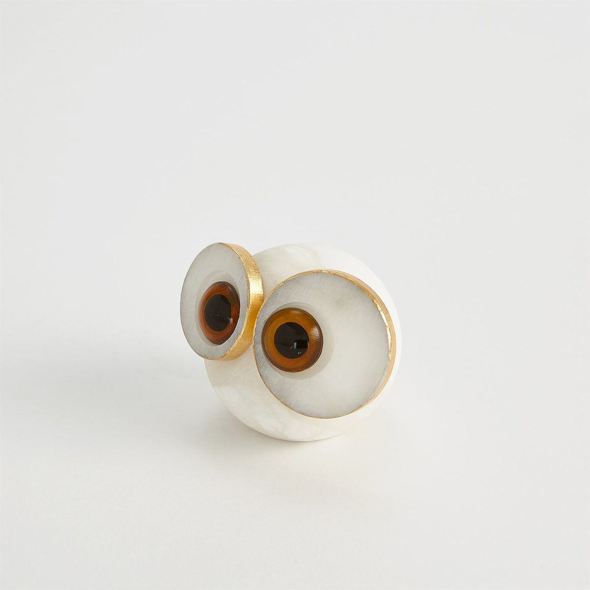 Alabaster Big Eyed Owls